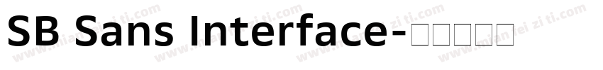 SB Sans Interface字体转换
